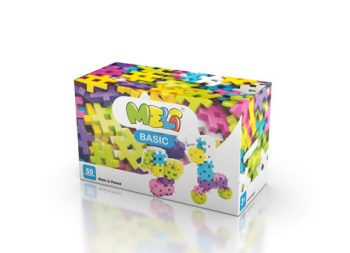 Bloques de construcción meli basic pastel 50 piezas
