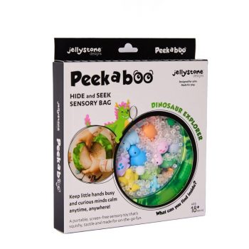 Envase de la Bolsa Sensorial Peekaboo Dinosaur