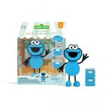 Set de personaje con cubos luminosos Cookie monster