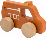 Coche bomberos de madera