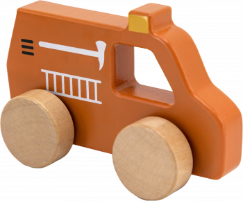 Coche bomberos de madera