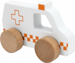 Coche ambulancia de madera