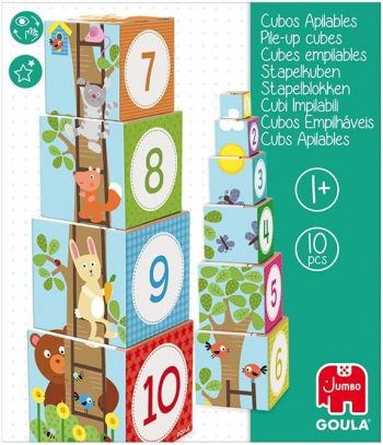 Cubos apilables bosque