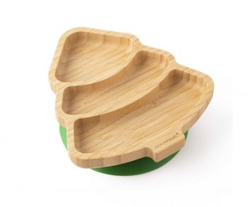 Plato de árbol de navidad bamboo