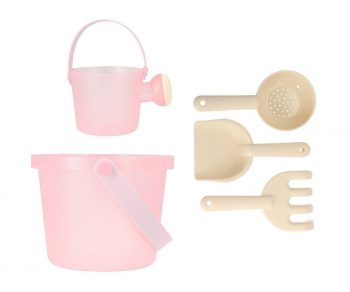 Set de juguetes de playa cubo purpurina