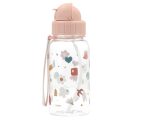 Botella con pajita naturaleza