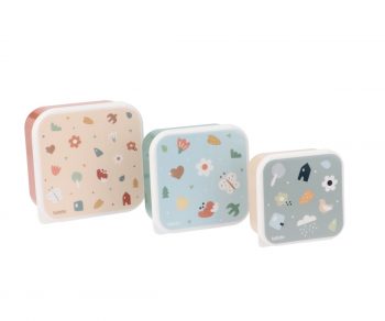 Set de 3 cajas almuerzo naturaleza