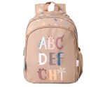 Mochila mediana letras divertidas+llavero