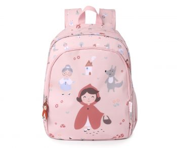 Mochila mediana caperucita roja+llavero