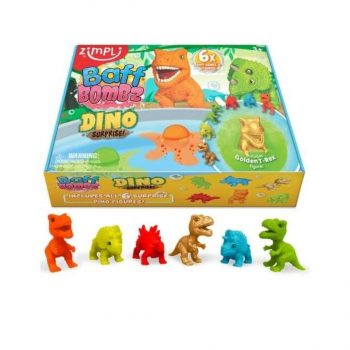 Pack de 6 bombas de baño sorpresa dino