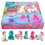Pack de 6 bombas de baño sorpresa unicornio