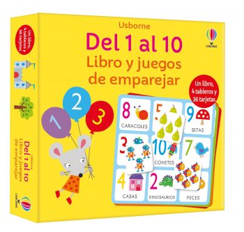 Del 1 al 10. Libro y juegos de emparejar