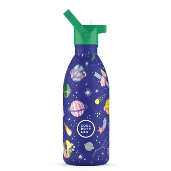 Botella térmica infantil 500 ml Cool Bottles Stellar Journey con pajita