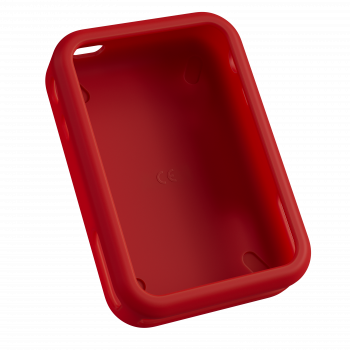 funda protectora FABA roja de silicona Patapum