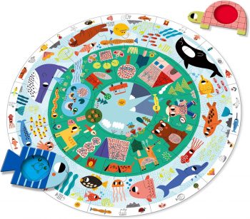 Puzzle infantil con lupa incluida