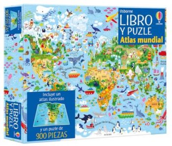 atlas mundial infantil puzzle 300 piezas Usborne
