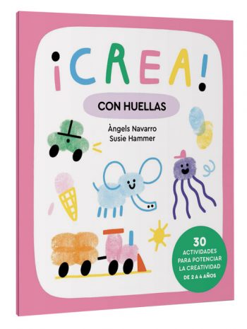 libro creativo infantil crea con huellas