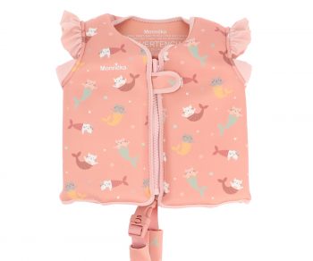 Chaleco natación infantil diseño sirenas y gatos