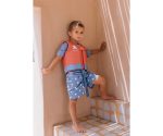 Bañador infantil niño Monnëka Hippos azul estampado
