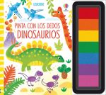 libro pintar con los dedos dinosaurios infantil