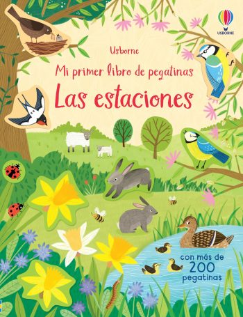 libro pegatinas infantil estaciones