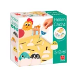 juego de memoria infantil hidden chicks goula con gallinas pollitos y zorro tablero