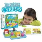 caja juego de lógica infantil los tres cerditos smartgames