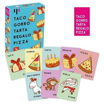 juego de mesa infantil taco gorro tarta regalo pizza ludilo