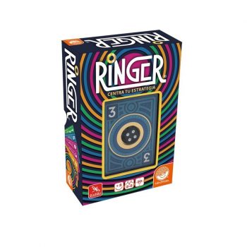 juego de cartas ringer con dado y cartas de estrategia