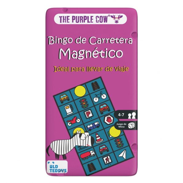 juego magnetico de viaje bingo carretera to go niños coche tablero lata