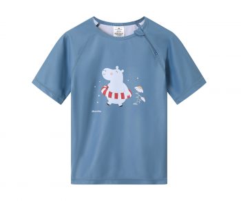 camiseta protección solar infantil Monnëka hipopótamos UPF 50