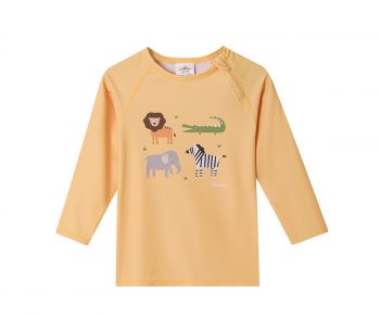 camiseta protección solar infantil Monnëka animales salvajes manga larga