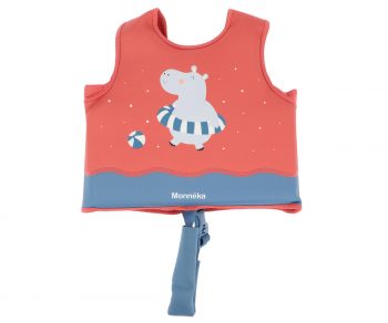 chaleco flotación niños piscina Monnëka diseño hipopótamos
