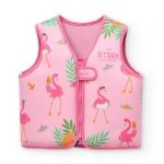 chaleco flotador infantil btbox flamingos talla s neopreno piscina niños