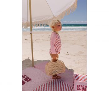 bolsa playa niño piscina Monnëka con rejilla