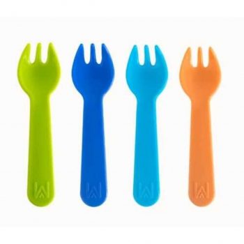 pack 4 tenedores infantiles Monbento burst colores vivos cubiertos para niños