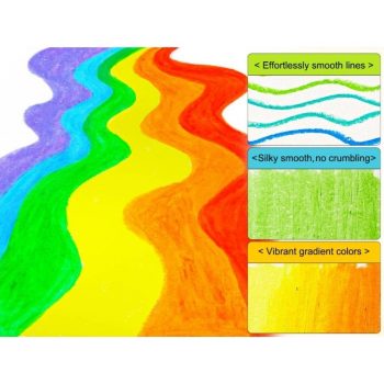 Crayones silky twist up para niños 12 ud.