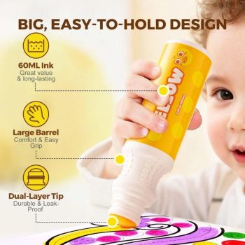 Pintura de puntos lavable para niños