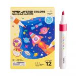 Rotuladores por capas lavables Jarmelo 12 colores