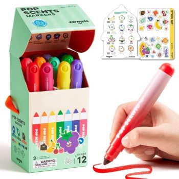 Rotuladores lavables perfumados Jarmelo 12 colores