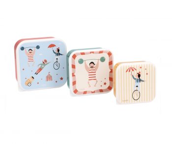 Set de 3 Cajas Almuerzo Circus Show Tutete