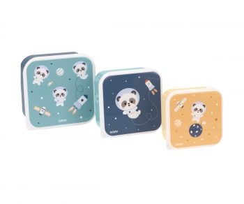 Set de 3 Cajas Almuerzo Pandas in Space Tutete
