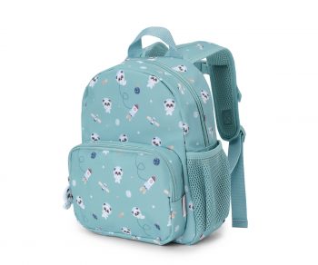 Mochila escolar infantil personalizable Pandas in Space