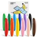 Crayones Banana de cera de abeja Jarmelo con 12 colores