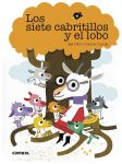 Portada del cuento infantil Los siete cabritillos y el lobo de Combel perteneciente a la colección ¡Qué te cuento!