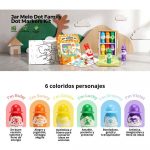 set-creativo-marcadores-dot-family-jarmelo-6-colores