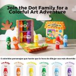 set-creativo-marcadores-dot-family-jarmelo-6-colores