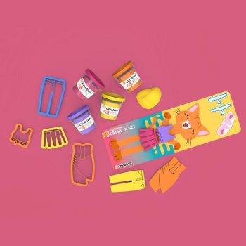 Moldes y accesorios del set de plastilina Fashion Set Childgen