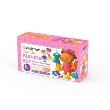 Plastilina natural Paw Pals Fashion Set de Childgen con Mia la estilista