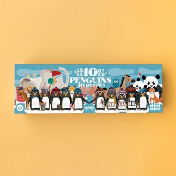 Puzzle progresivo 1 al 10 10 Penguins de Londji para niños desde 3 años
